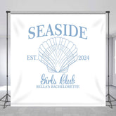 Lofaris Seaside Girls Club Custom Bachelorette Backdrop
